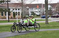 Cycling on Laurel Lake's 150 acres